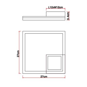 Globo - LED lubinis šviestuvas LED/12W/230V