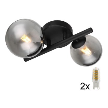 Globo - LED Ant pagrindo montuojamas sietynas 2xG9/3W/230V