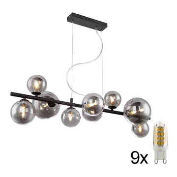 Globo - LED Sietynas, kabinamas ant virvės 9xG9/3W/230V