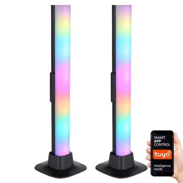 Globo RGB- KOMPLEKTAS 2x LED RGB Pritemdomas stalinis šviestuvas 2in1 LED/2W/5V USB Wi-Fi Tuya