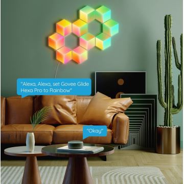 Govee - KOMPLEKTAS 10x LED šviestuvas Glide Hexa Pro LED Smart RGBIC Wi-Fi