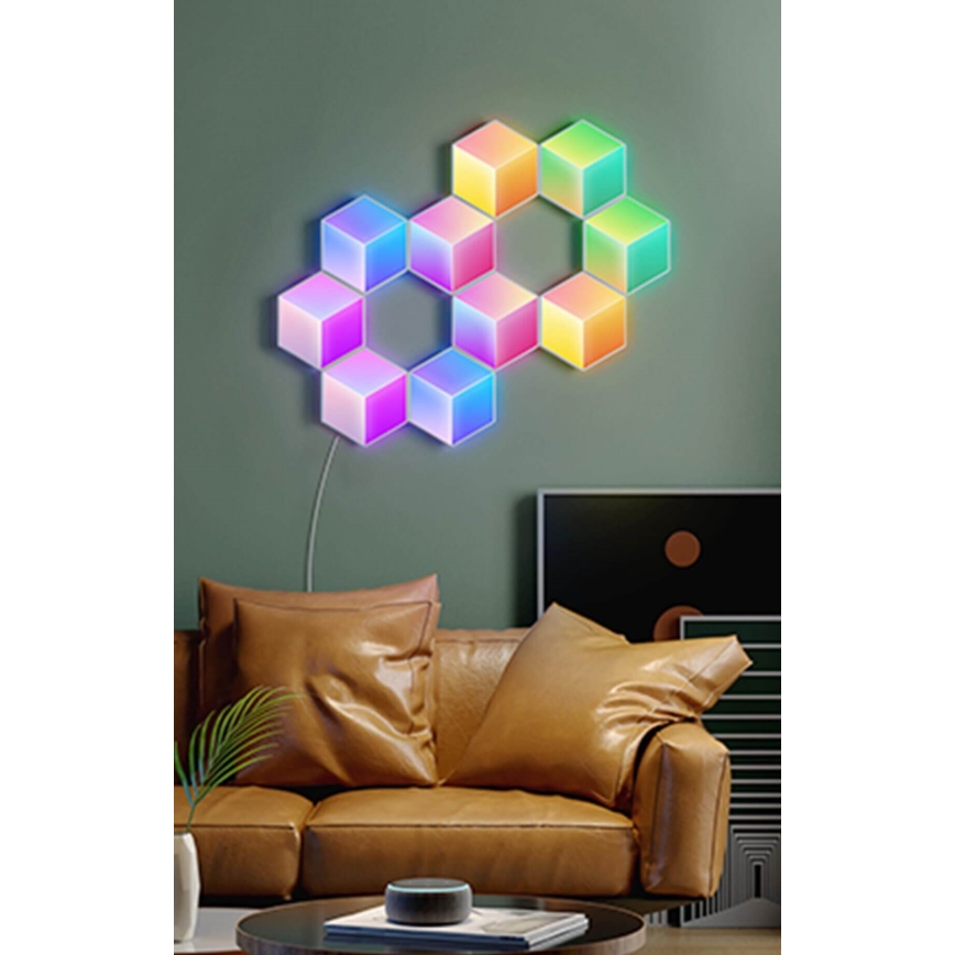 Govee - KOMPLEKTAS 10x LED šviestuvas Glide Hexa Pro LED Smart RGBIC Wi-Fi