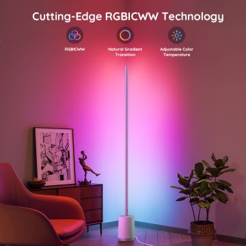 Govee - LED pritemdomas toršeras Lyra Smart RGBICWW 2200-6500K Wi-Fi + nuotolinio valdymo pultas