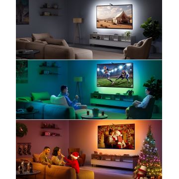 Govee – TV foninis apšvietimas 3 Lite TV 75-85" SMART LED apšvietimas RGBICW Wi-Fi IP67 + nuotolinio valdymo pultas