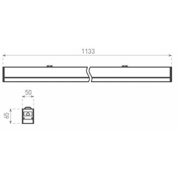 Greenlux GXPR068 - LED Liuminescencinis šviestuvas PROFI LINEAR II LED/36W/230V 4000K