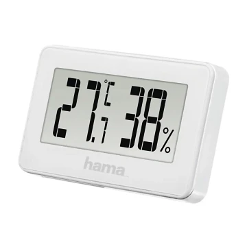Hama - Vidinis termometras su drėgmės matuokliu 1xCR2025 baltas