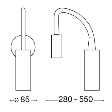 Ideal Lux - LED Lanksti maža lempa FOCUS LED/3,5W/230V CRI 90 balta