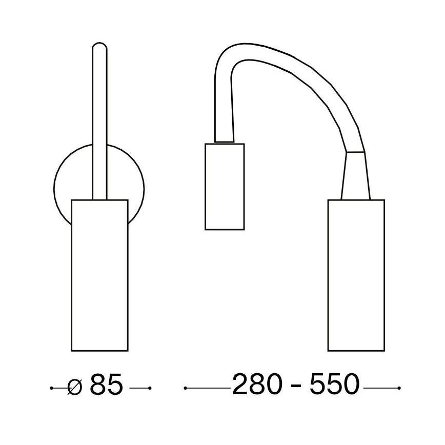 Ideal Lux - LED Lanksti maža lempa FOCUS LED/3,5W/230V CRI 90 balta