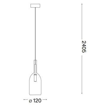 Ideal Lux - LED Pakabinamas sietynas EMPIRE 1xG9/3W/230V