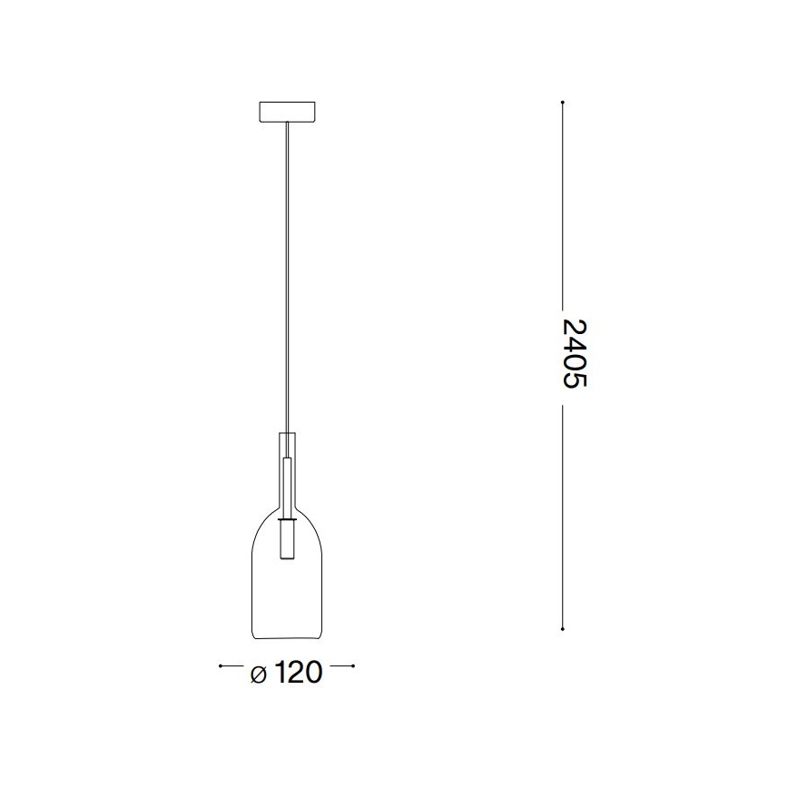 Ideal Lux - LED Pakabinamas sietynas EMPIRE 1xG9/3W/230V