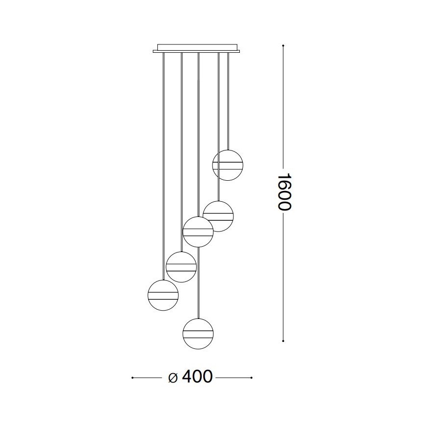 Ideal Lux - LED Pakabinamas sietynas GALAXY LED/58W/230V