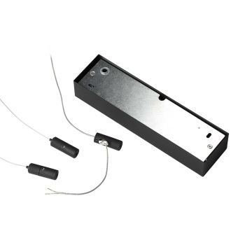 Ideal Lux - LED Pakabinamas sietynas ORACLE SLIM LED/32W/230V diametras 50 cm juoda