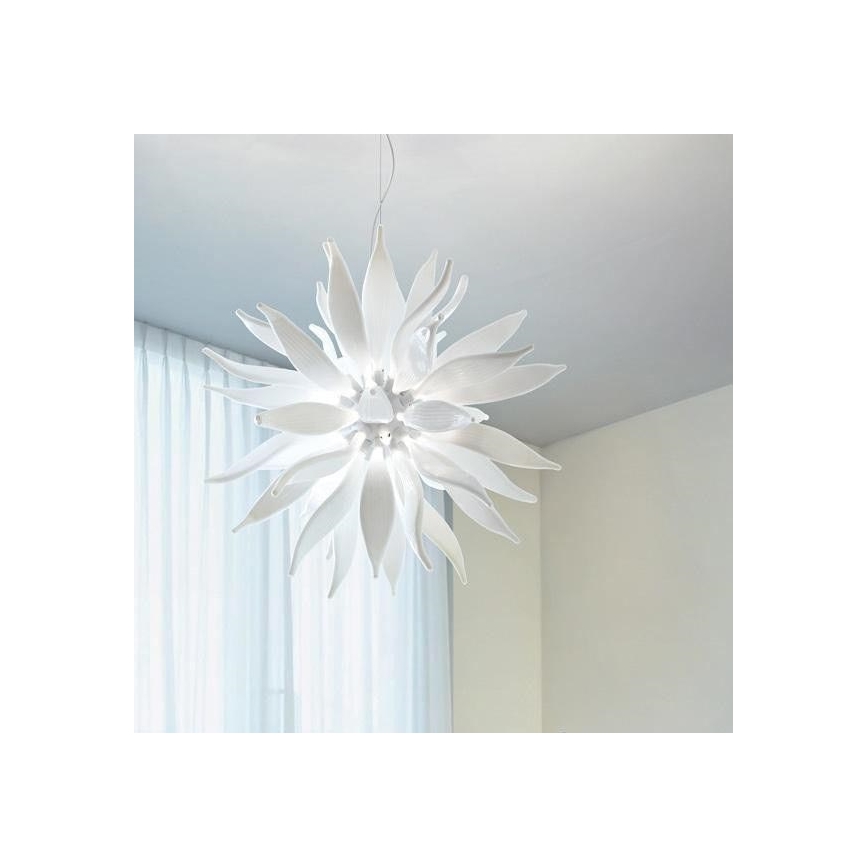 Ideal Lux - Sietynas ant grandinės LEAVES 12xG9/40W/230V