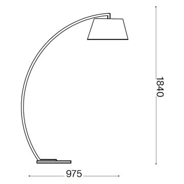 Ideal Lux - Toršeras 1xE27/60W/230V