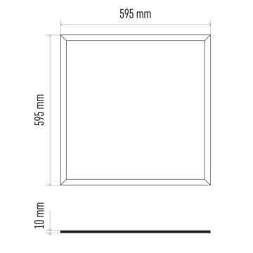 Įleidžiama lubinė LED panelė PROFI PLUS LED/40W/230V CRI 90