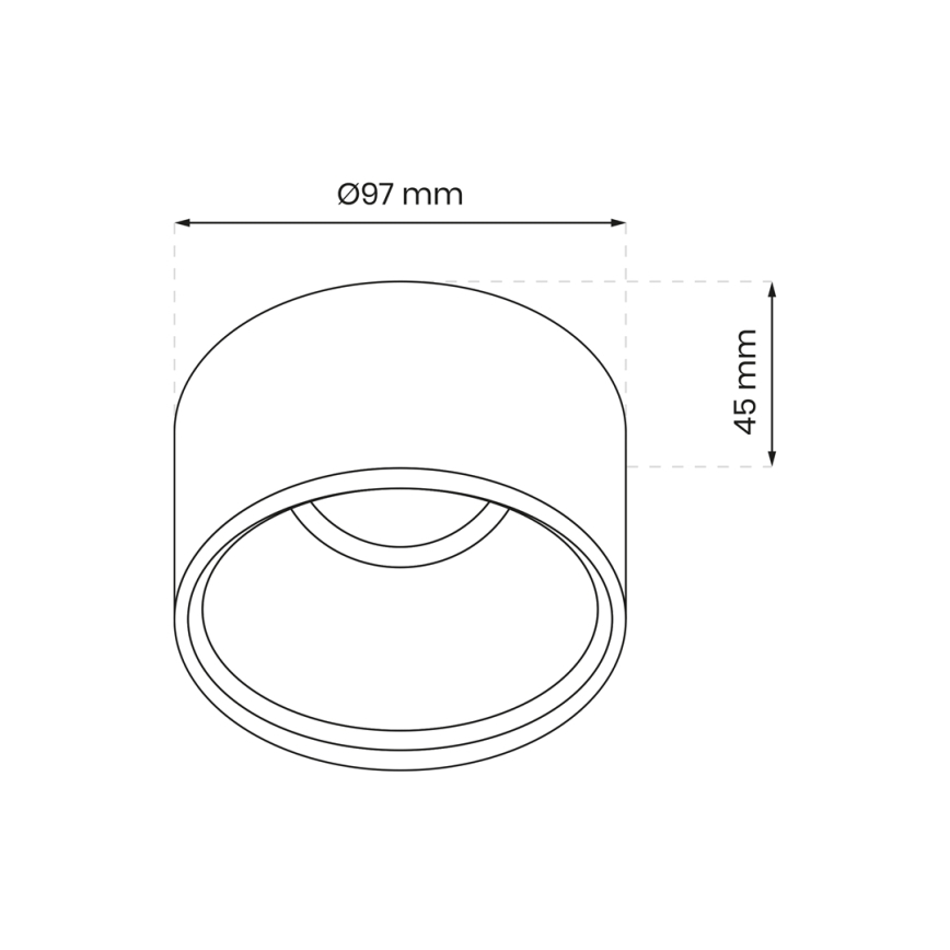 Įleidžiamas akcentinis šviestuvas BALI 1xGU5,3/MR16/25W/12V apvalus baltas