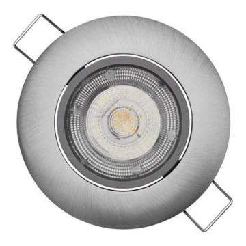 įleidžiamas LED šviestuvas EXCLUSIVE 1xLED/5W/230V 3000 K sidabro spalvos