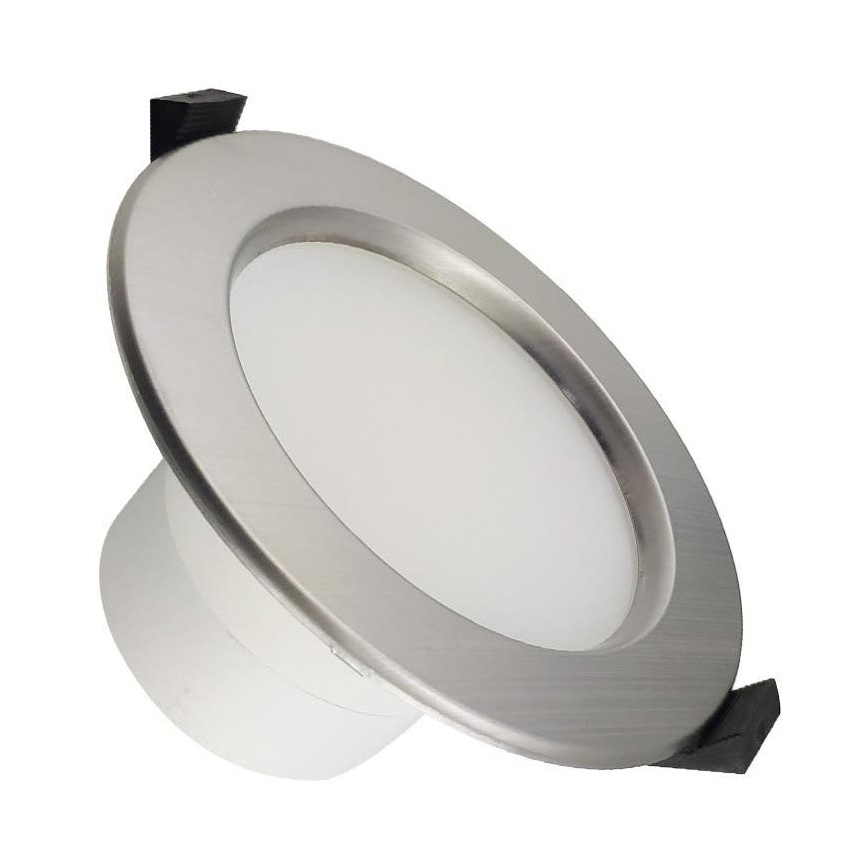 įleidžiamas LED vonios lubinis šviestuvas LED/10W/230V 4000K sidabro spalvos IP44