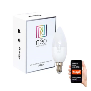 Immax NEO 07002L - LED eguliuojama lemputė E14/5W/230V ZigBee 2700K Tuya