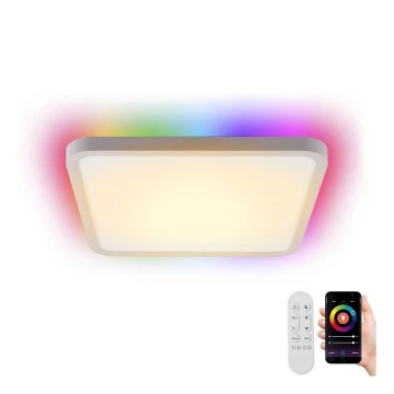 Immax NEO 07168-W40 - LED RGB+CCT Pritemdomas lubinis šviestuvas NEO LITE TUDO LED/50W/230V Wi-Fi Tuya balta + nuotolinio valdymo pultas