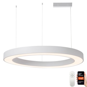 Immax NEO 07214L - LED Reguliuojamas pakabinamas sietynas PASTEL LED/68W/230V 2700-6500K balta 95 cm Tuya + nuotolinio valdymo pultas