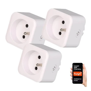 Immax NEO 07762C – RINKINYS 3x Išmanusis lizdas NEO LITE 3680W/230V/16A Wi-Fi Tuya