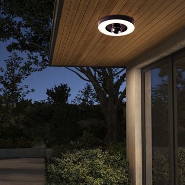 Immax NEO 07792L - LED Išmani lauko kamera su šviestuvu RING 22W/230V IP44 Wi-Fi Tuya