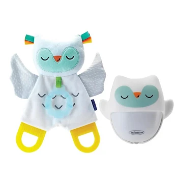 Infantino - Naktinė lempa su žėrinčiu prigludusiu žaisliuku Owl