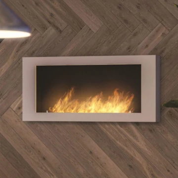 InFire - Sieninis BIO židinys 120x56 cm 3kW baltas