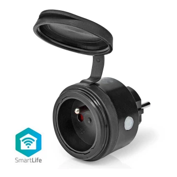 Išmanusis lizdas Smartlife 3680W/230V Tipas E/16A Wi-Fi IP44 juodas