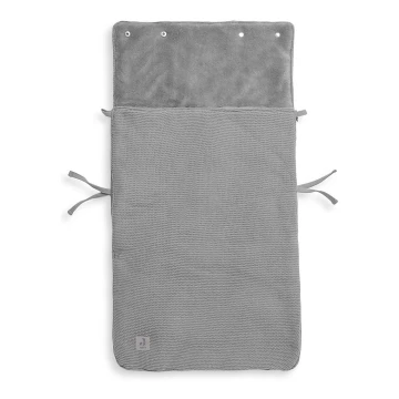 Jollein - Automobilinės kėdutės krepšys fleece BASIC KNIT 42x82 cm Stone Grey
