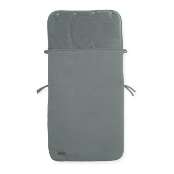 Jollein - Automobilinės kėdutės krepšys fleece BRICK VELVET 42x82 cm Velvet Storm Grey