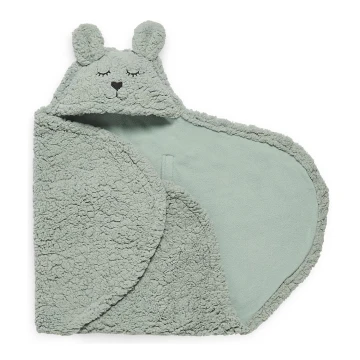 Jollein - Vystymo antklodė fleece Bunny 100x105 cm Ash Green
