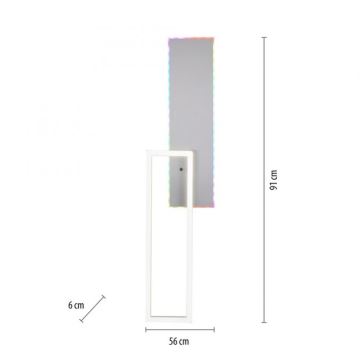 JUST LIGHT. 11326-95 - LED RGBW Reguliuojamas lubinis šviestuvas RENDA LED/31W/230V 2700-5000K + nuotolinio valdymo pultas