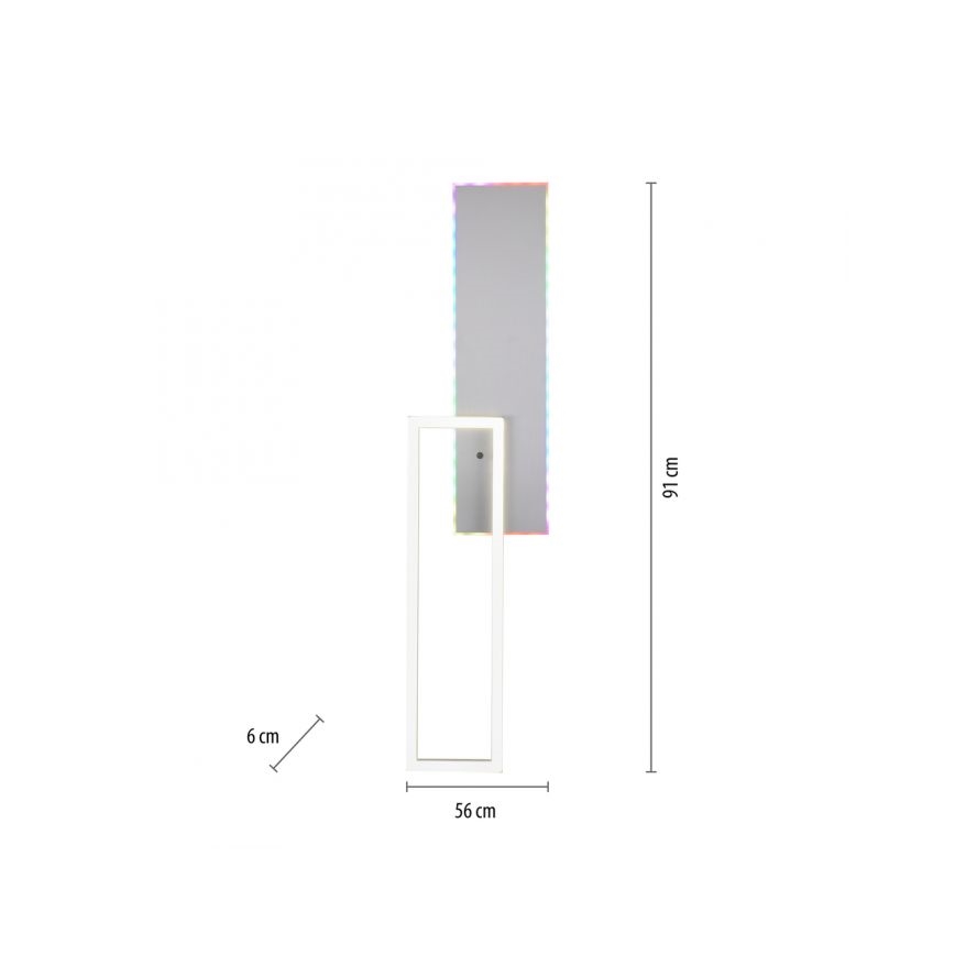 JUST LIGHT. 11326-95 - LED RGBW Reguliuojamas lubinis šviestuvas RENDA LED/31W/230V 2700-5000K + nuotolinio valdymo pultas