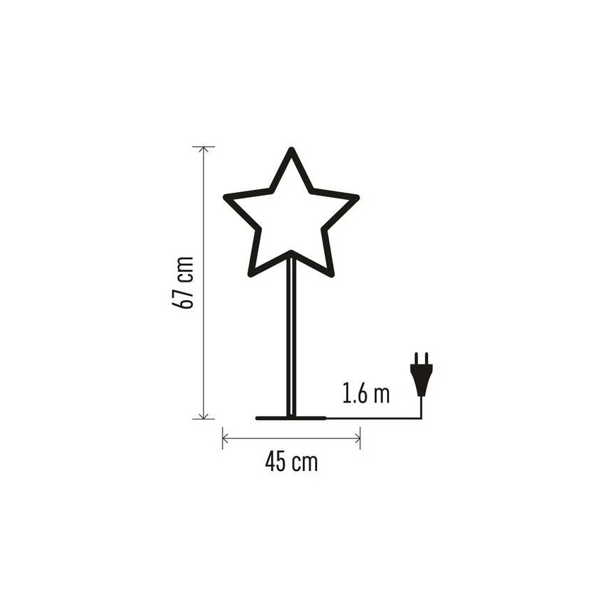 Kalėdinė dekoracija 1xE14/25W/230V d. 45 cm aukso spalvos