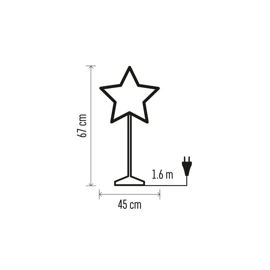 Kalėdinė dekoracija 1xE14/25W/230V d. 45 cm aukso spalvos