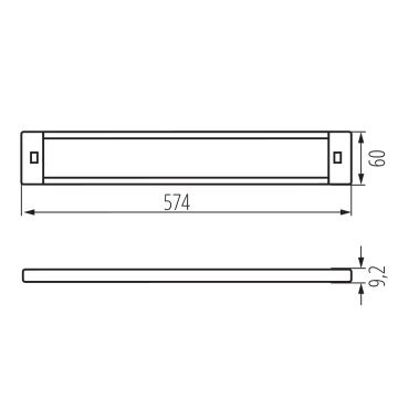 LED Pritemdomas baldų apšvietimas su judesio jutikliu DAXA LED/9W/24V 3000/4000/5500K