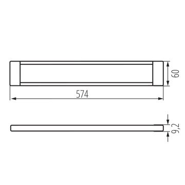 LED Pritemdomas baldų apšvietimas DAXA LED/9W/24V 3000/4000/5500K