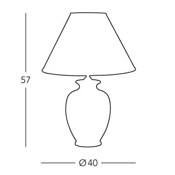 Kolarz 0014.71 - Stalinė lempa GIARDINO 1xE27/100W/230V 40 cm diameter
