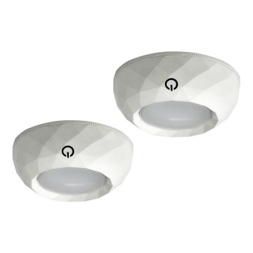 KOMPLEKTAS 2x LED Jutiklinė orientacinė lemputė LED/4,5V/3xAAA