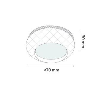 KOMPLEKTAS 2x LED Jutiklinė orientacinė lemputė LED/4,5V/3xAAA