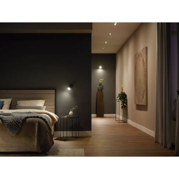 KOMPLEKTAS 2x LED pritemdoma elektros lemputė Philips Hue WHITE GU10/4,2W/230V 2700K