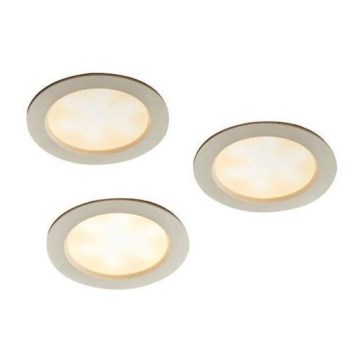 KOMPLEKTAS 3x LED Bathroom Įleidžiamas šviestuvas MIRO LED/4W/230V IP44