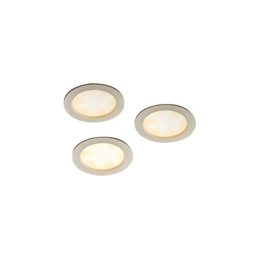 KOMPLEKTAS 3x LED Bathroom Įleidžiamas šviestuvas MIRO LED/4W/230V IP44