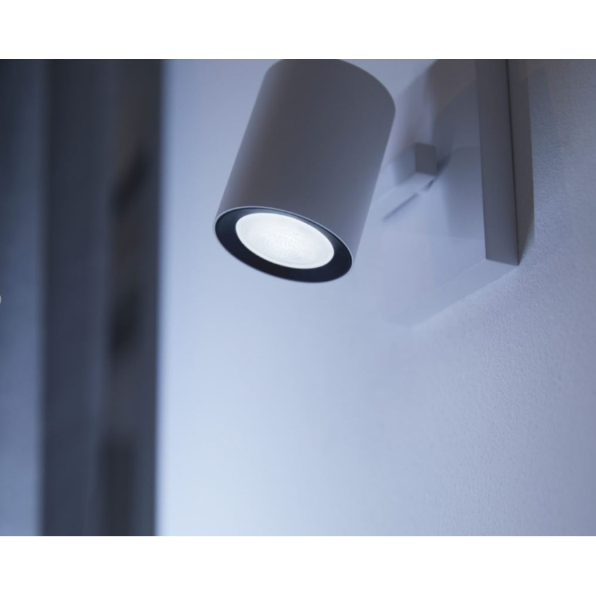 KOMPLEKTAS 3x LED pritemdoma elektros lemputė Philips Hue WHITE AMBIANCE GU10/4,2W/230V 2200-6500K