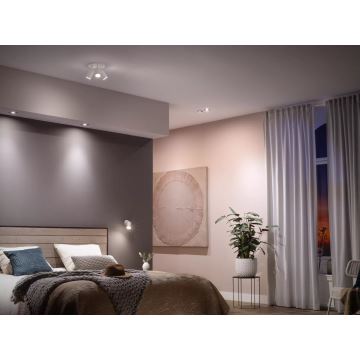 KOMPLEKTAS 3x LED pritemdoma elektros lemputė Philips Hue WHITE AMBIANCE GU10/4,2W/230V 2200-6500K