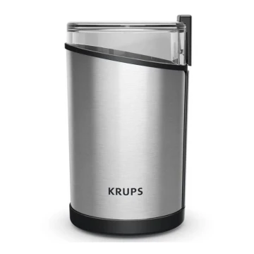 Krups - Elektrinis kavos pupelių malūnėlis 85g FAST-TOUCH 200W/230V chromas