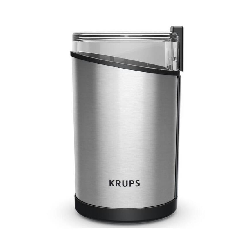 Krups - Elektrinis kavos pupelių malūnėlis 85g FAST-TOUCH 200W/230V chromas