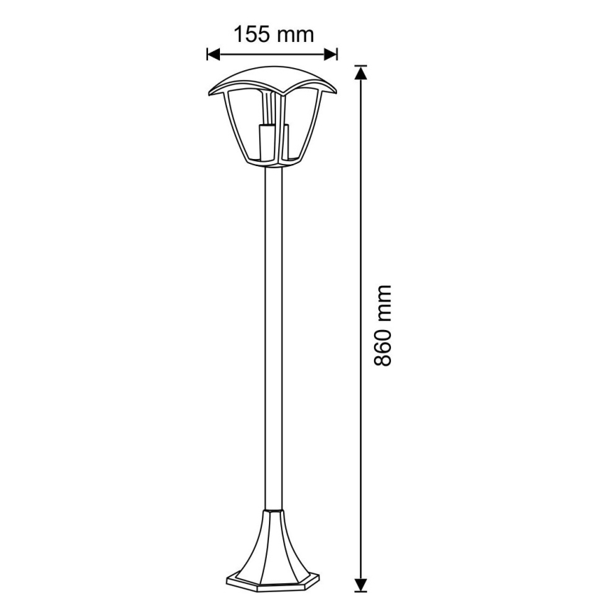 Laukinė lempa IGMA 1xE27/12W/230V IP44 88 cm